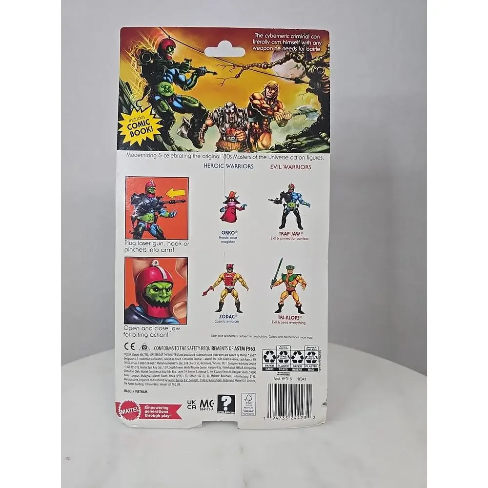 Mattel Masters of the Universe Origins Trap Jaw Fan Favorite Action Figure MOTU